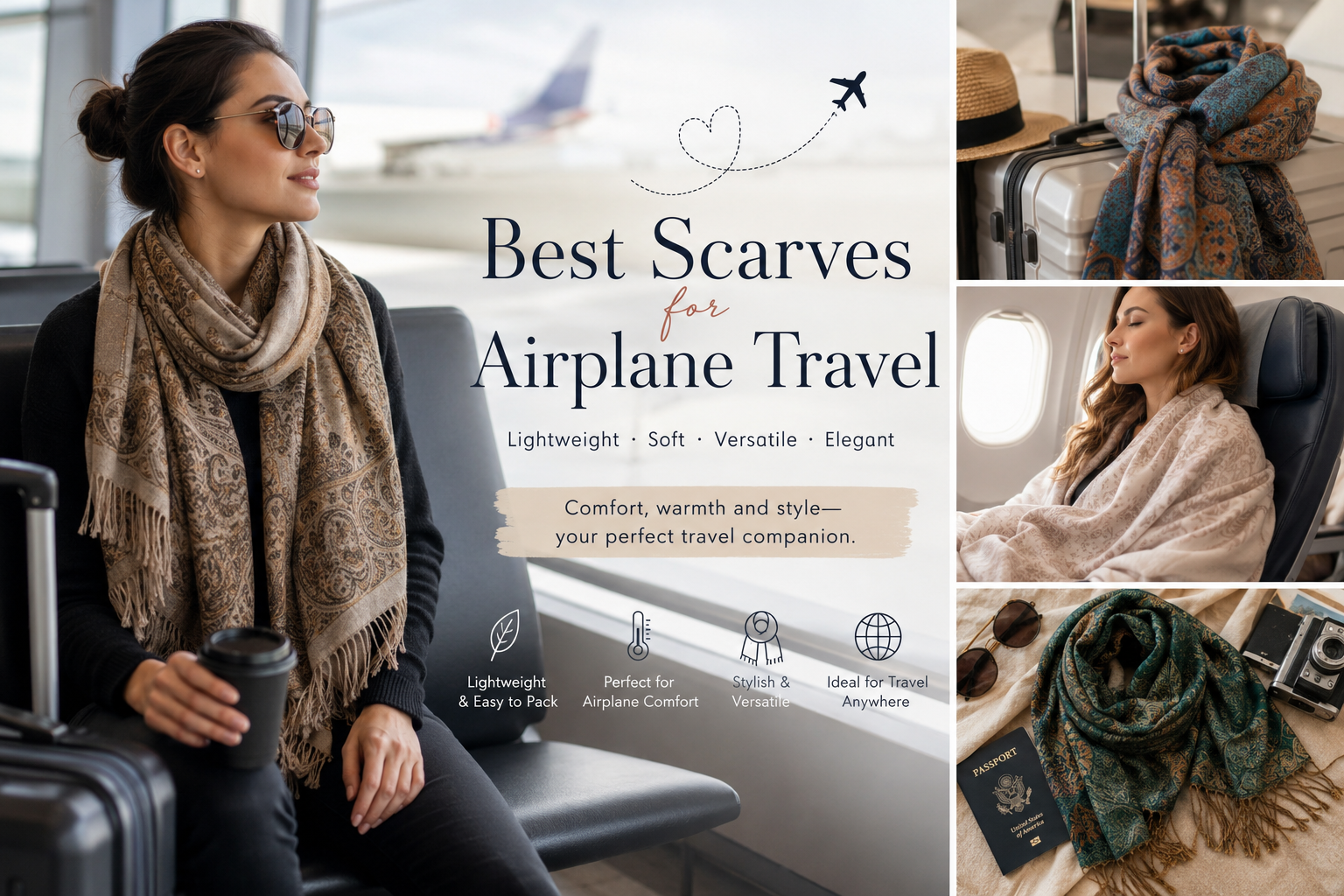 Best Scarves for Airplane Travel: Lightweight, Soft and Perfect for Long Flights