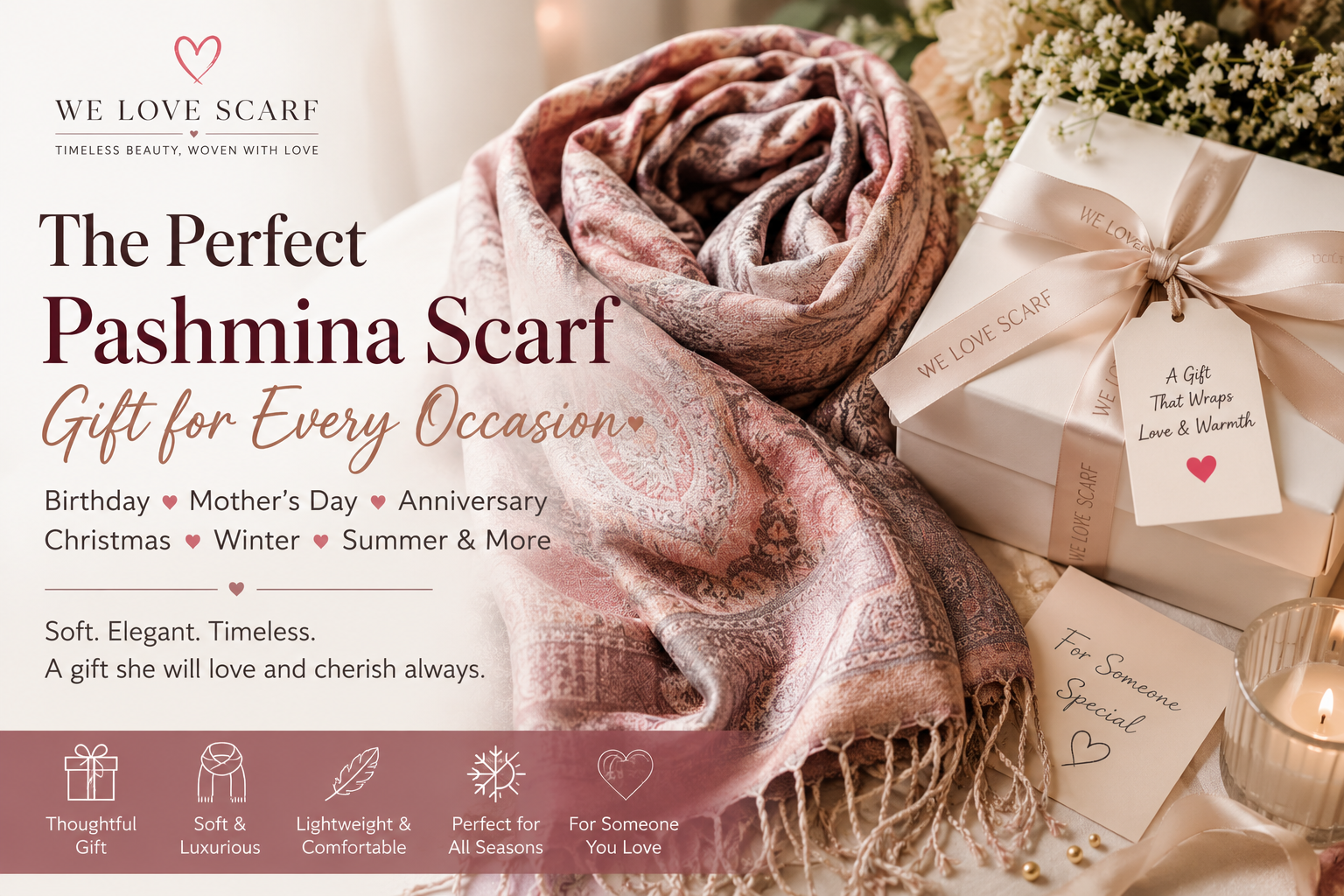 Why a Pashmina Scarf Makes the Perfect Gift for Every Season and Every Occasion
